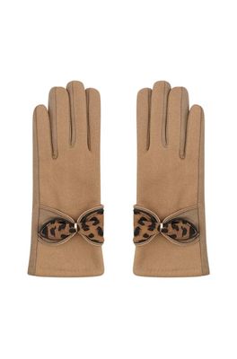 Handschoenen Panter Detail - Bruin