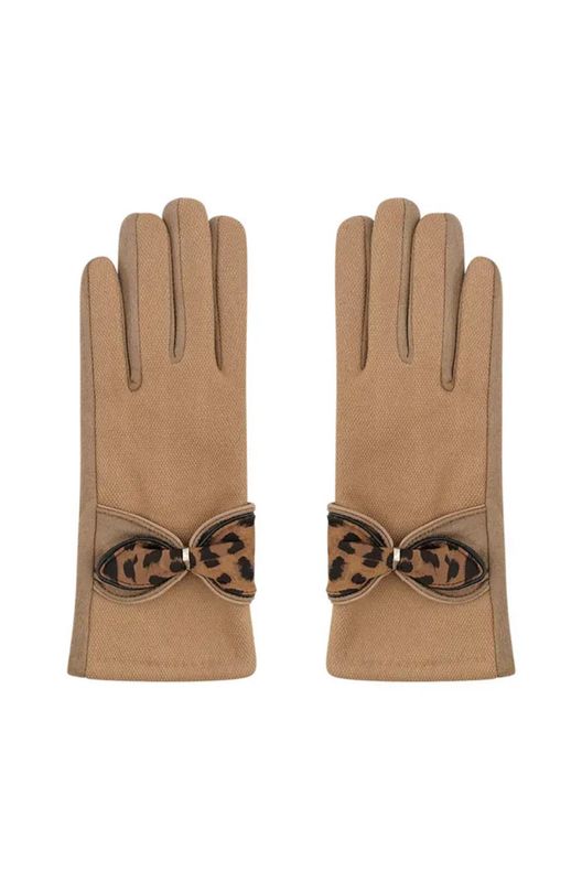 Handschoenen Panter Detail - Bruin