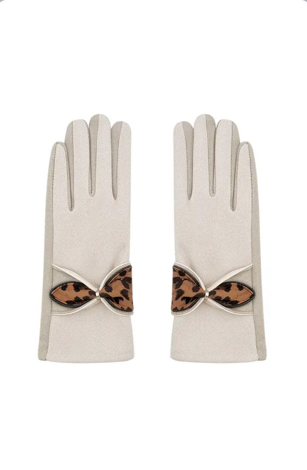 Handschoenen Panter Detail - Beige