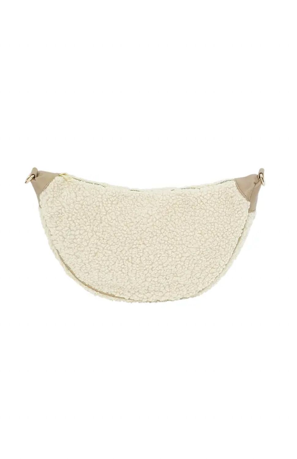 Fluffy Teddy Bag Beige