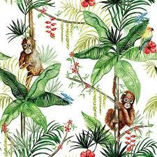 Servietten Orangutan White