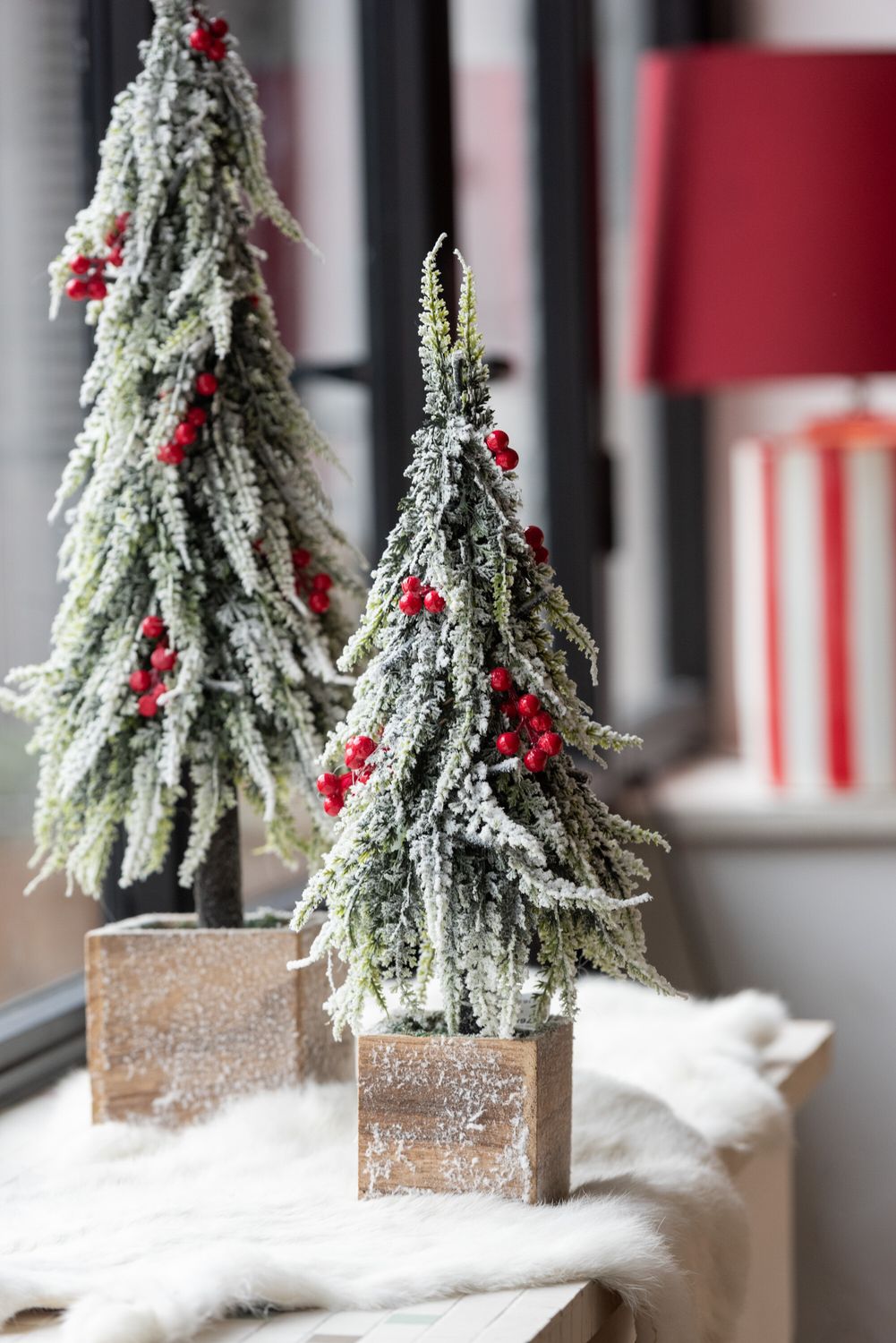 Kerstboom + led kunststof sneeuw/groen