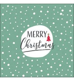 Serviet Christmas Snowflakes Green 33cm