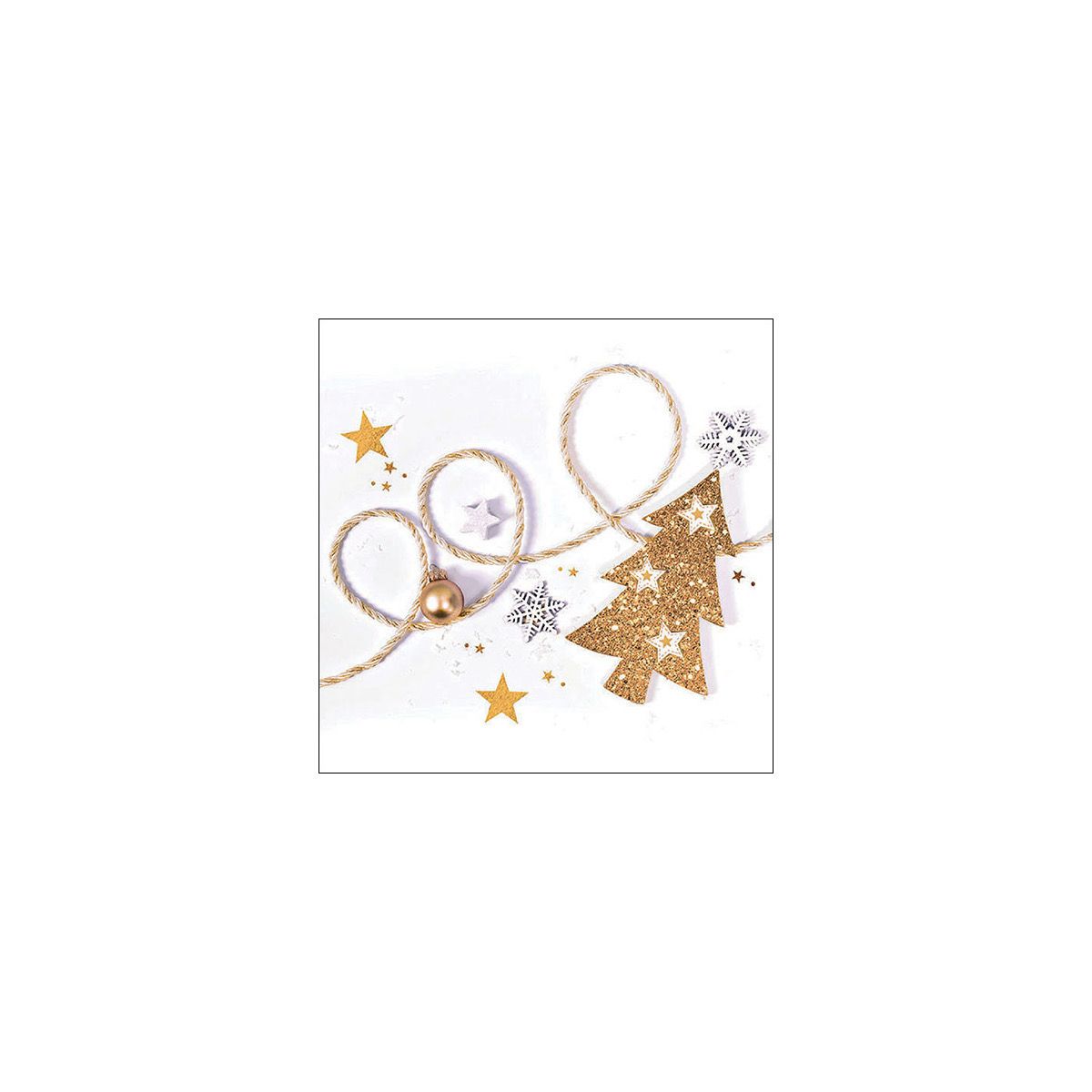 Serviet Sprakling Christmas Tree 33cm