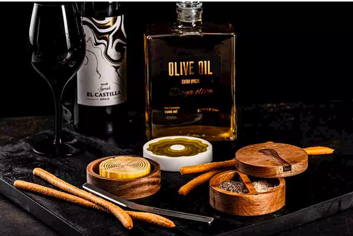 Set 3st Olijfolie - Boter - Peper &amp; Zout