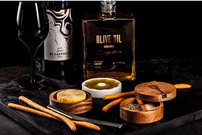 Set 3st Olijfolie - Boter - Peper &amp; Zout
