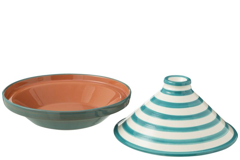 Tajine Turqoise Stripes