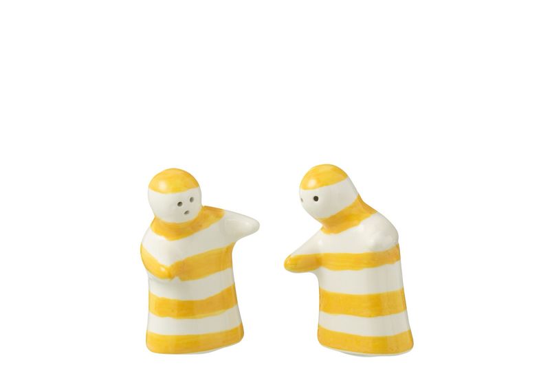 Salt &amp; Pepper Yellow Stripes