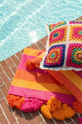 Plaid Strepen + Kwastjes
