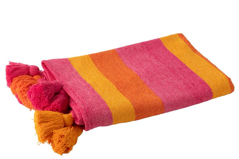 Plaid Strepen + Kwastjes