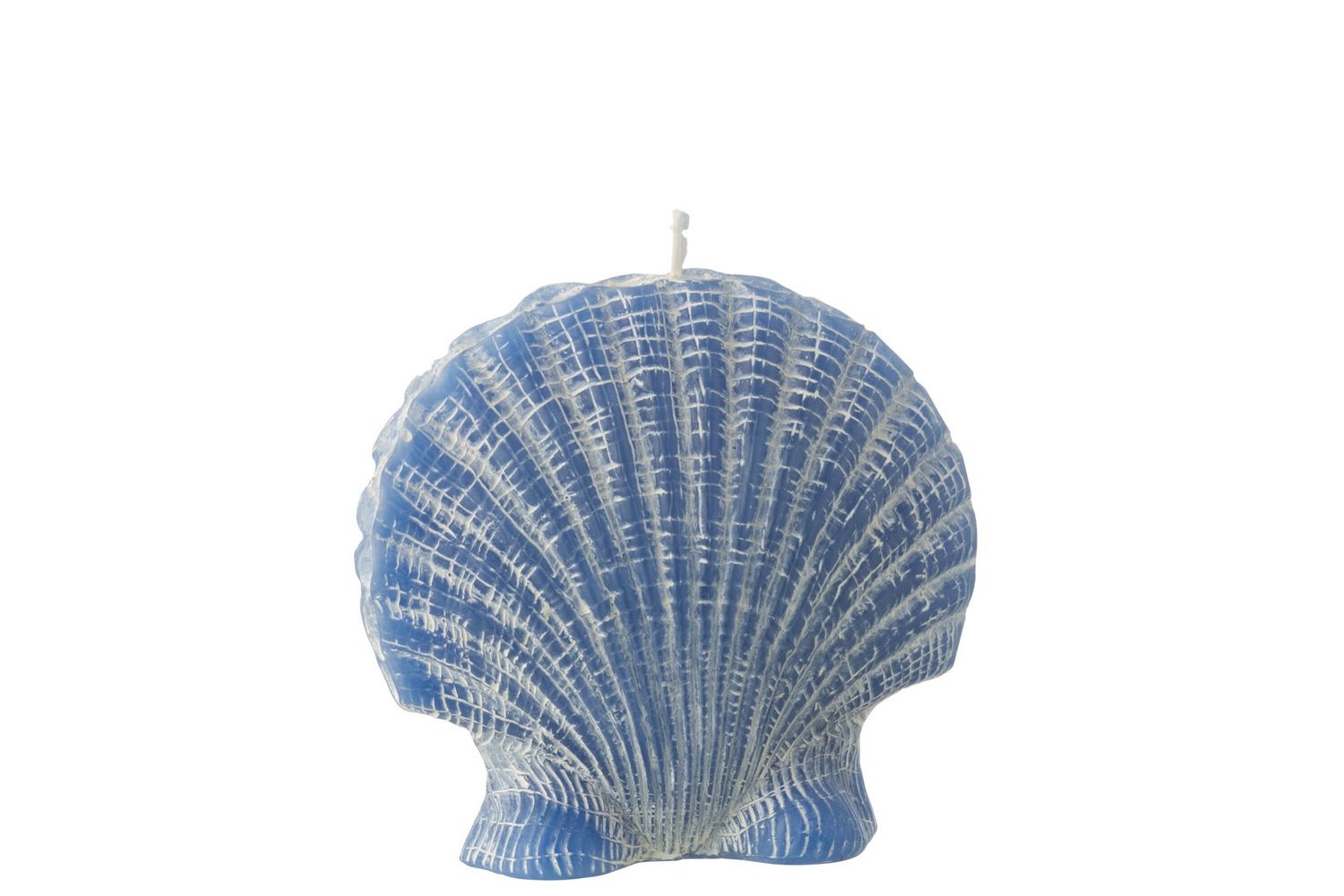 Kaars Blauw Schelp