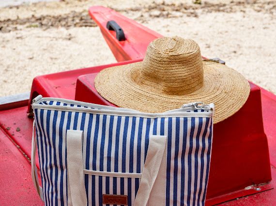 Gestreepte Thermische Tote Bag