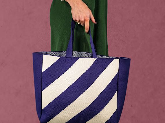Tas Blauw Wit
