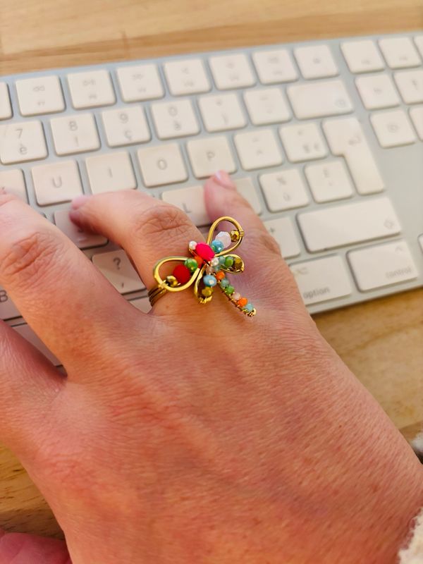 Ring Libelle Multicolor