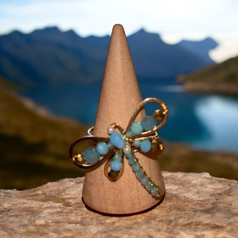 Ring Libelle Blauw