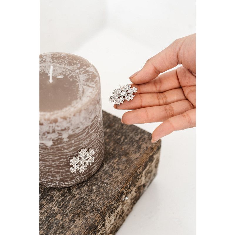 Deco Snow Candle Pin Ass2
