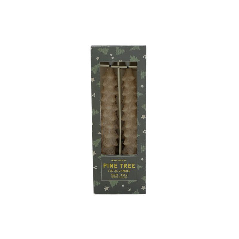 LED kaars Pinetree Set 2