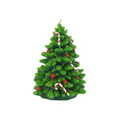 Deco Kaars tree Handpainted L