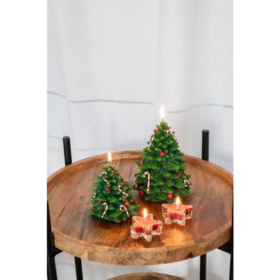 Deco kaars tree Handpainted