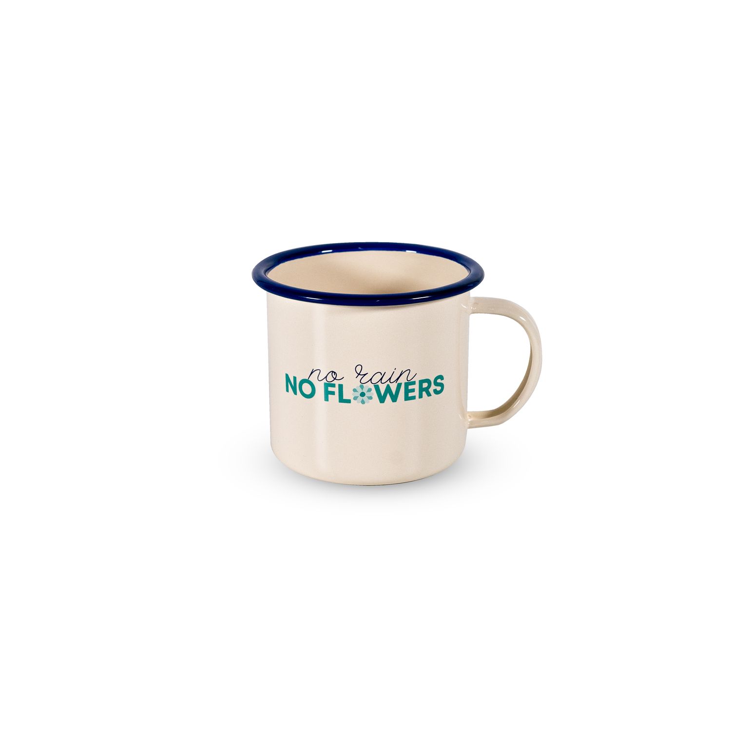 mug &quot;no rain no flowers&quot;