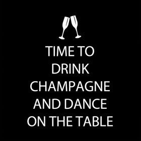 Drink Champagne 25x25 cm