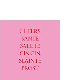Cheers Prost rose Napkin