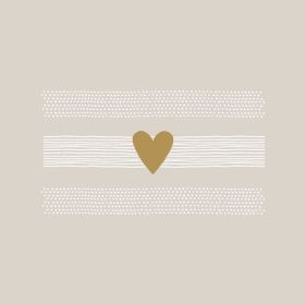 Heart of Gold Taupe 33x33
