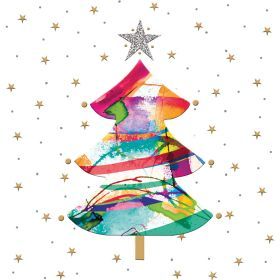 Glitter tree Napkin 33x33