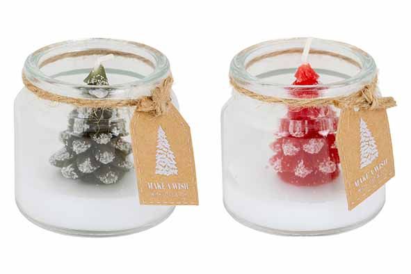 Kaars Xmas tree Rood of groen