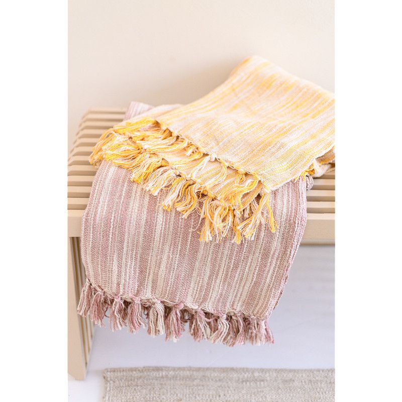 Plaid Ashana Wit/Geel