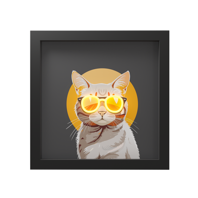 Kader met néon details "Kat"