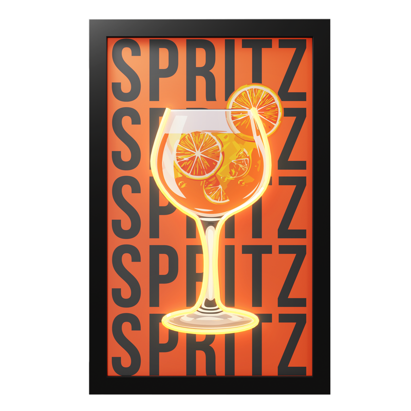 Kader met néon details "spritz"