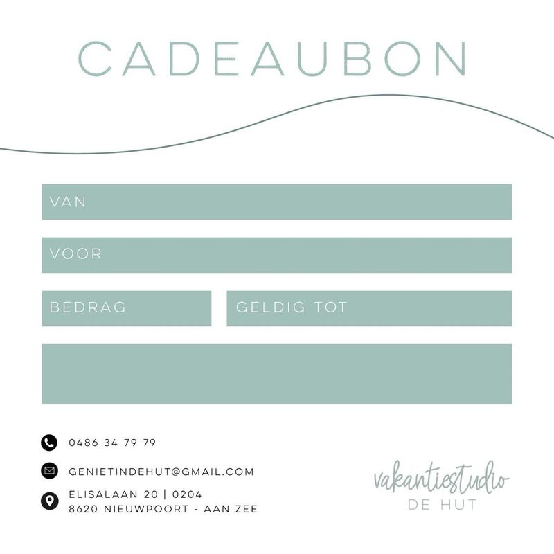 Cadeaubon de hut