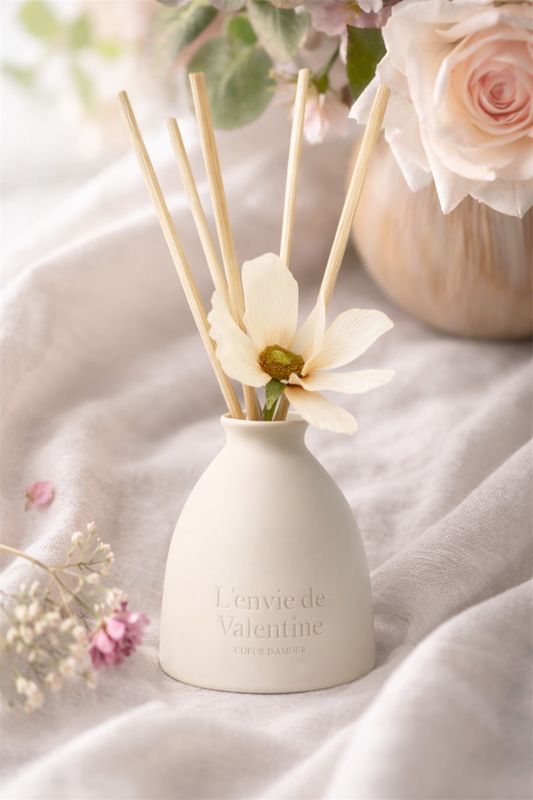 Geurstokjes met zijden bloem 200ml