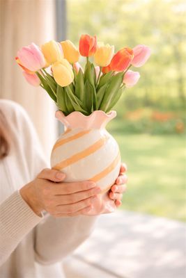 Snoepjesvaas Oranje - Roze