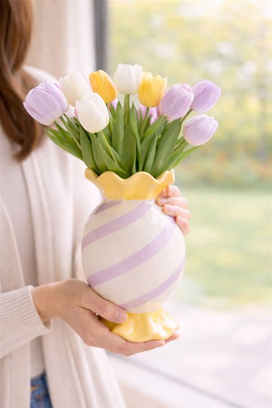 Snoepjesvaas Lila - Geel Snoepjesvaas Lila - Geel