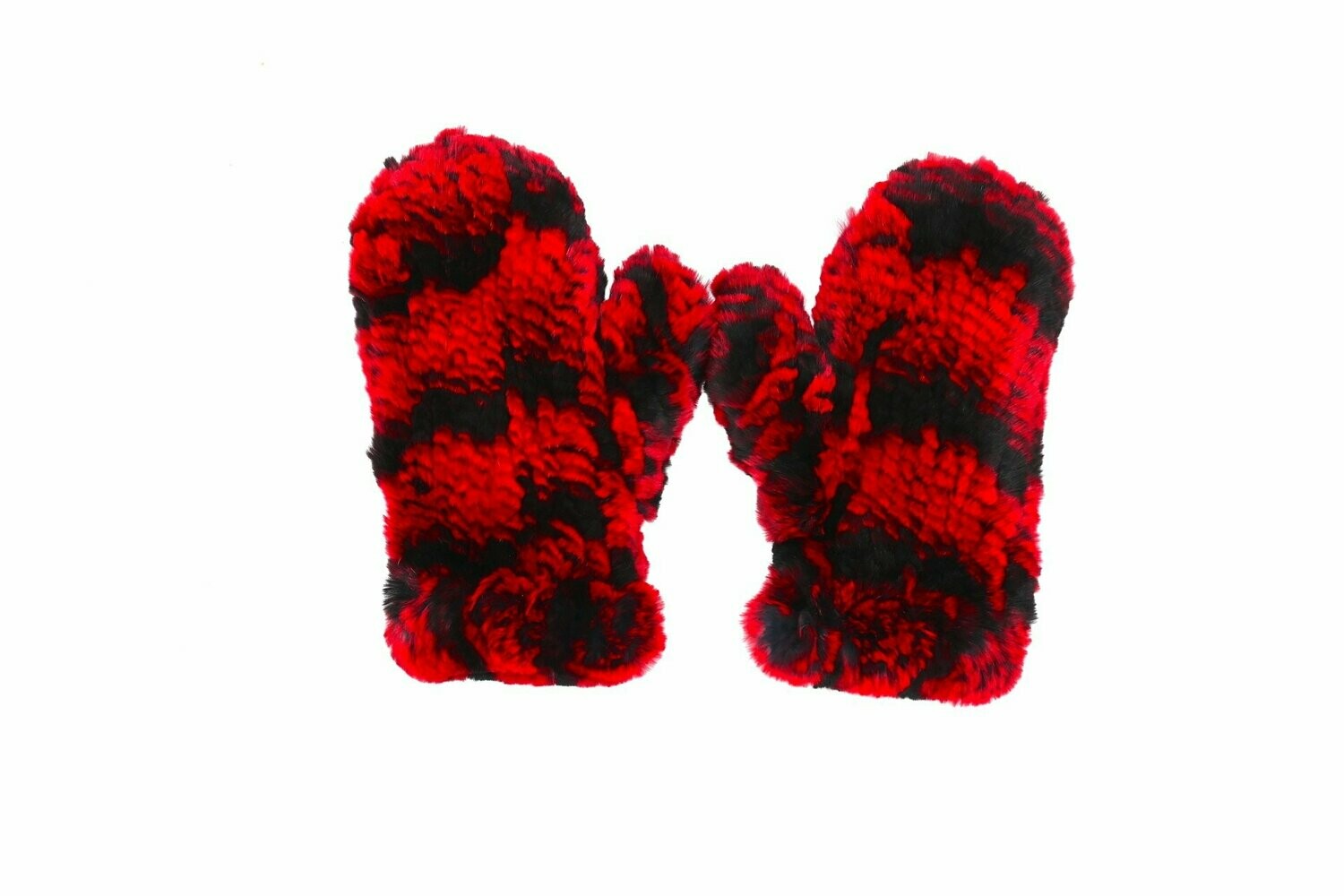 Red Black Mittens