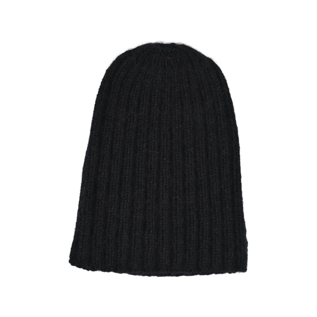 Jet Black Beanie Hat
