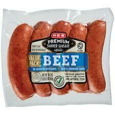 Beef sausage