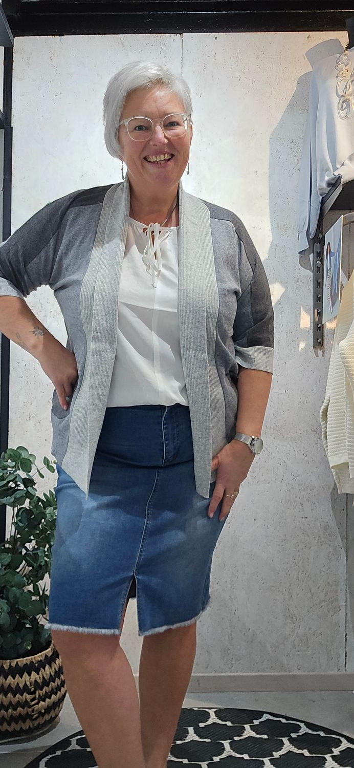 TIMES NASH CARDIGAN BI-COLOR