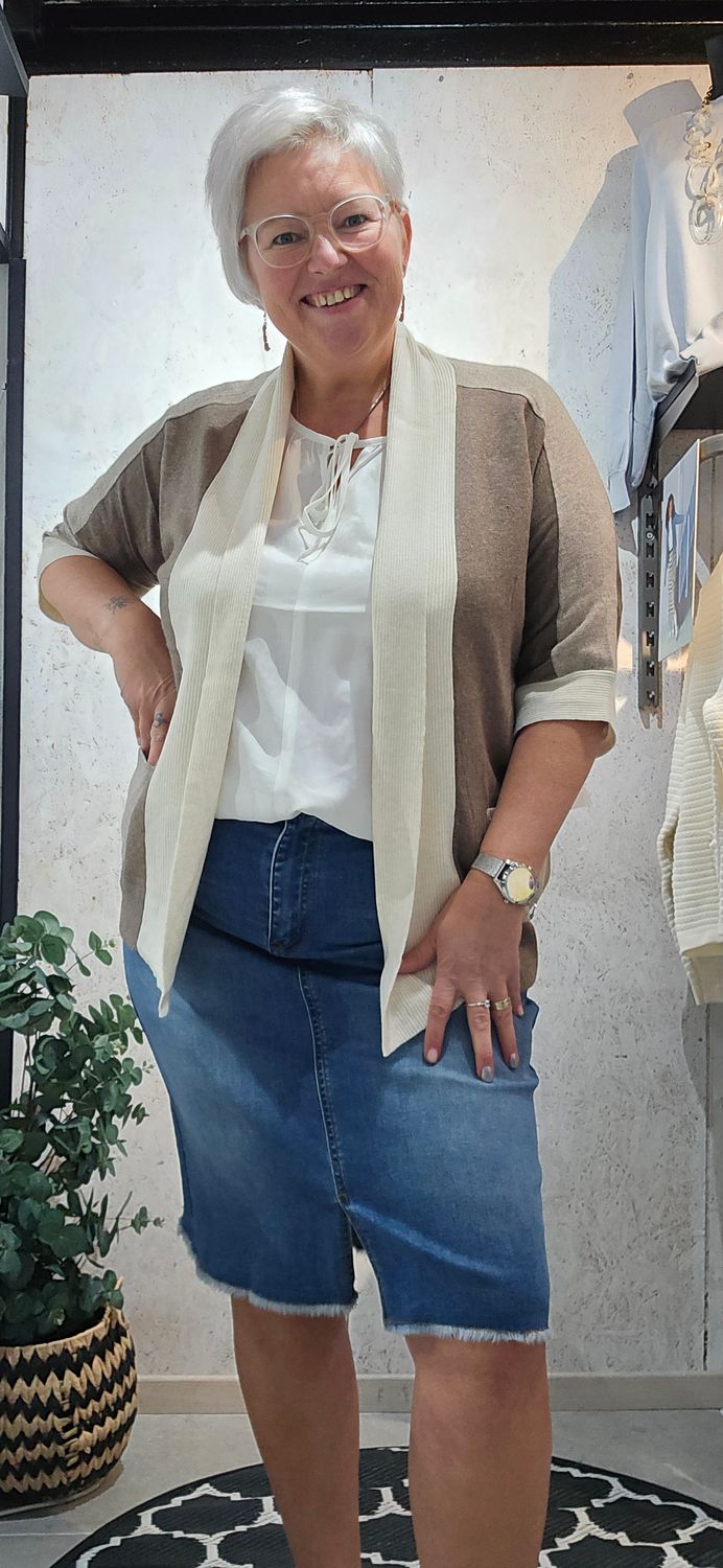 TIMES NASH CARDIGAN BI-COLOR
