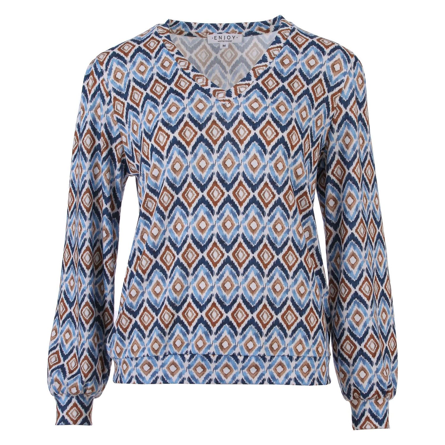 ENJOY BLOUSON V-HALS GRAFISCHE PRINT