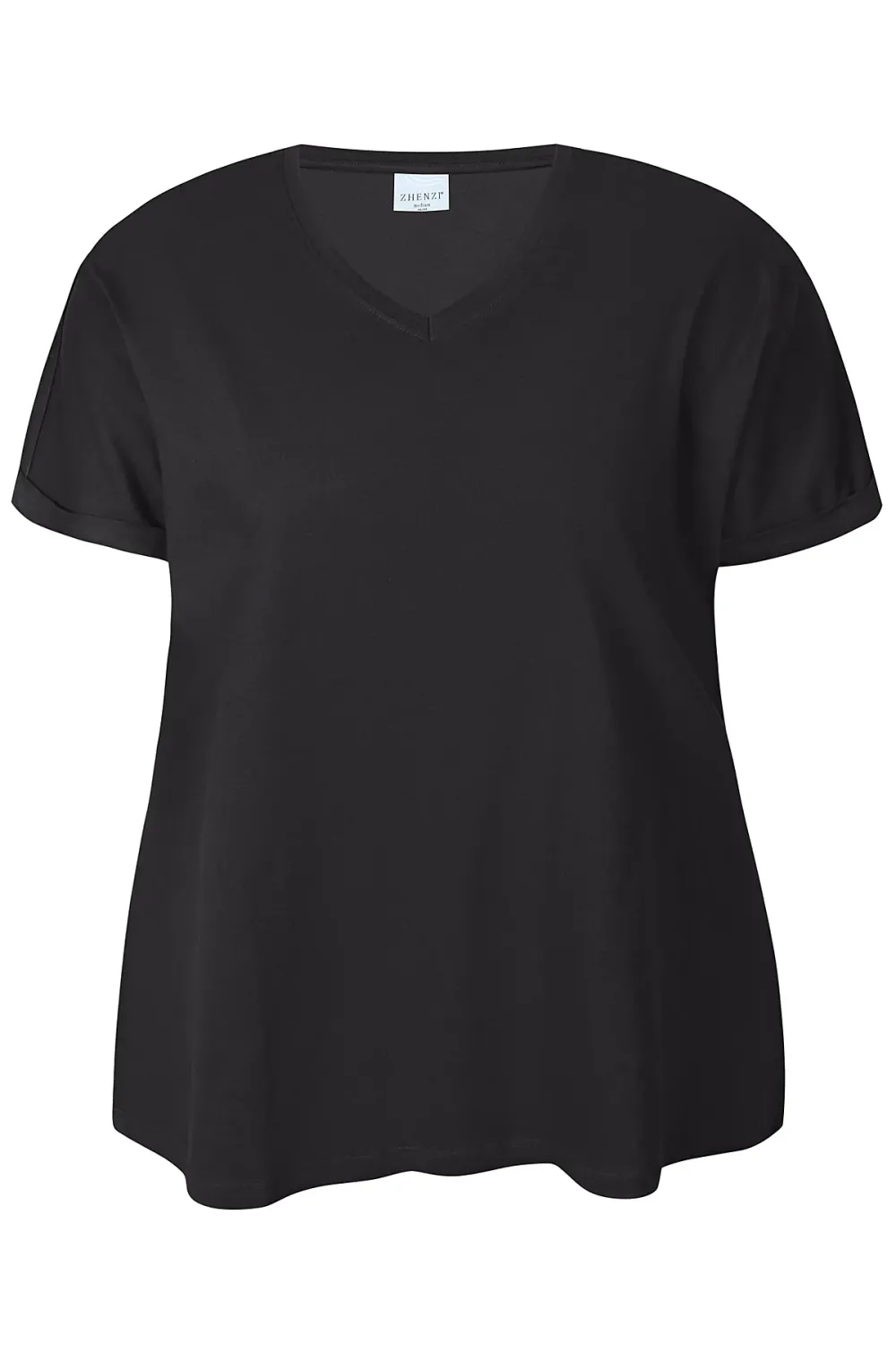 ZHENZI ALBERTA T-SHIRT ZWART