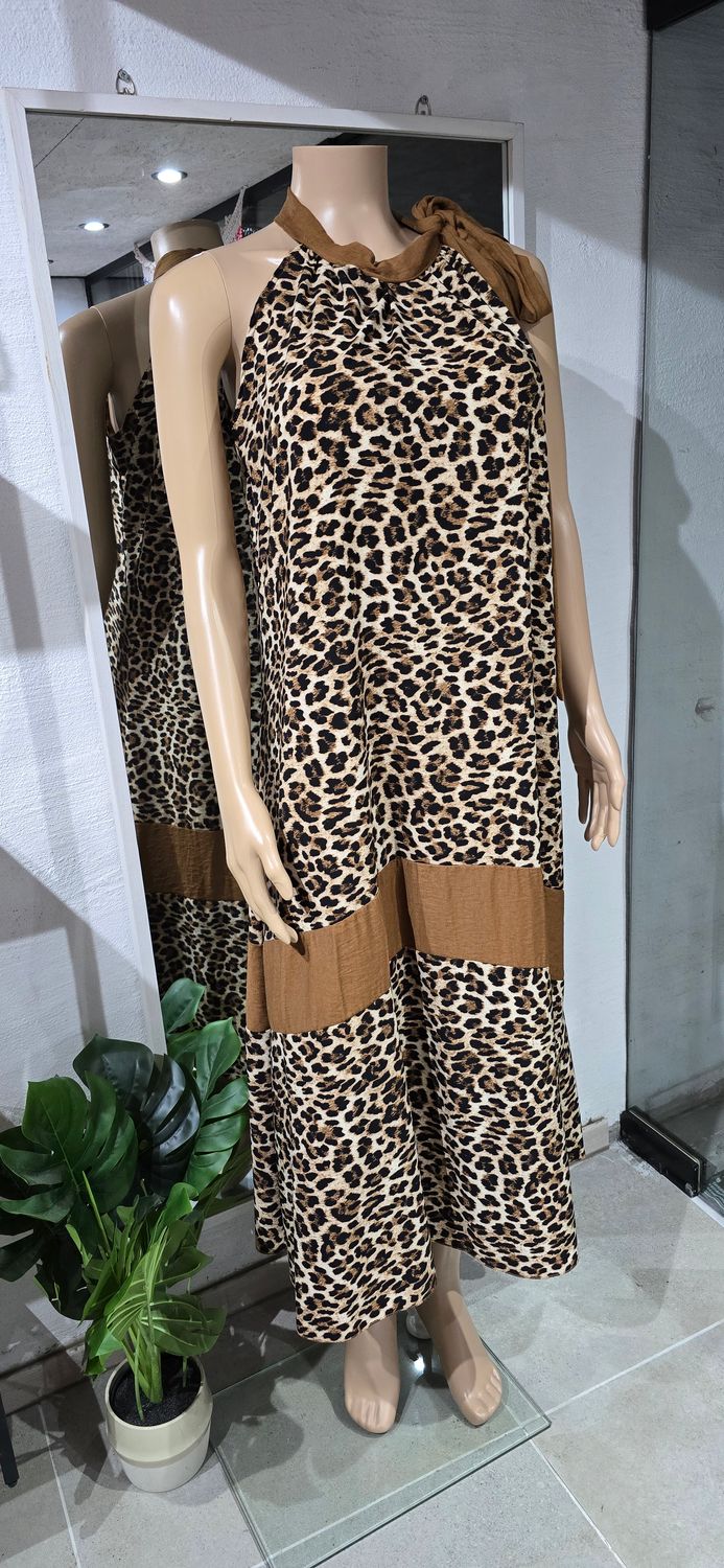 MBMS LEOPARD HALTER JURK