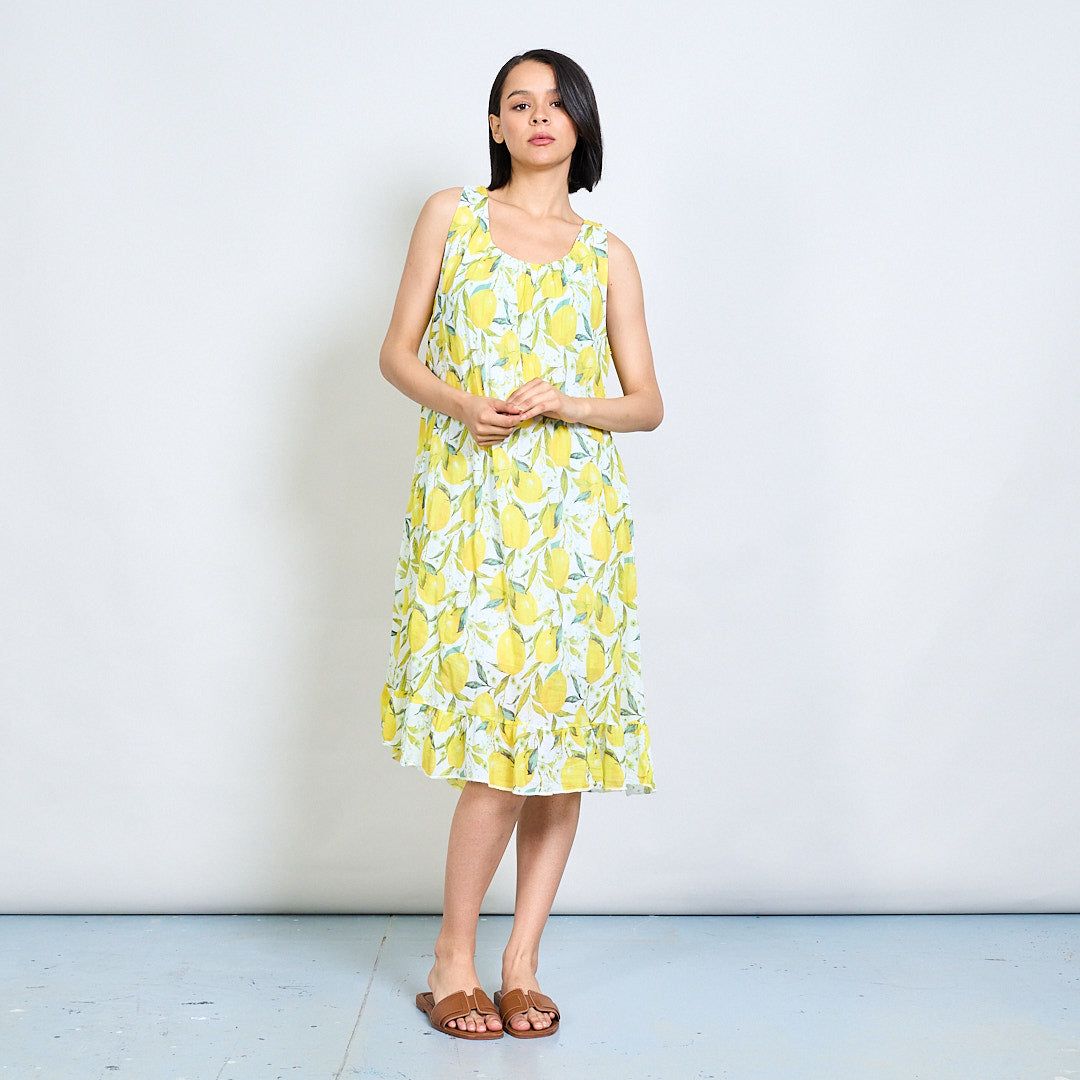 MICHELA LEMON FRUIT DRESS