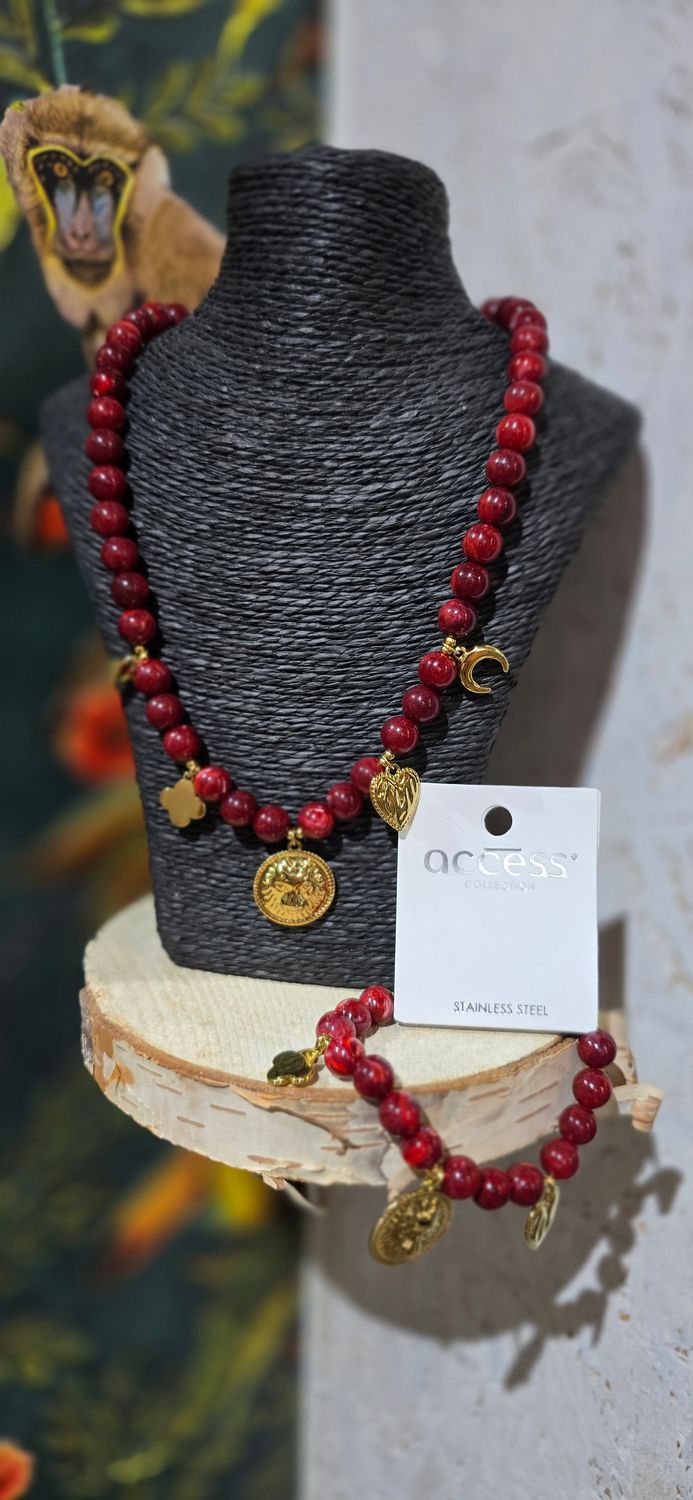 ACCES KETTING (45cm) + ARMBAND (6cm)