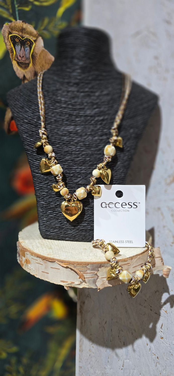 ACCES SET KETTING EN ARMBAND