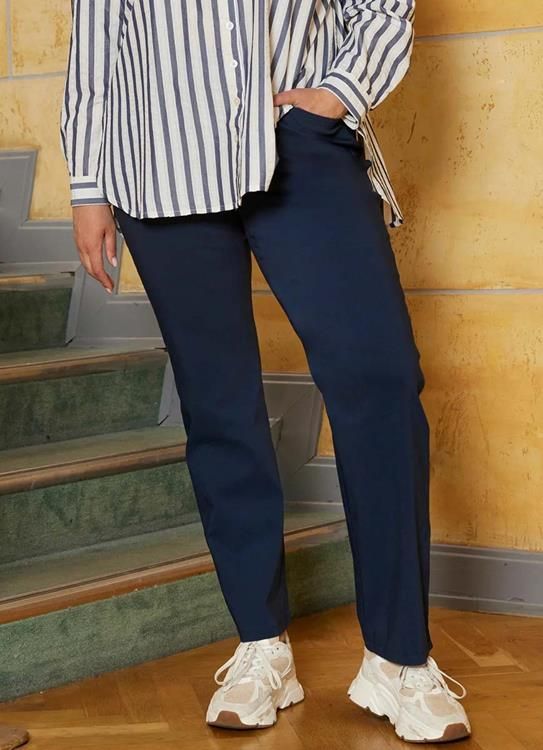 ZHENZI JAZZY PANTS NAVY - BASIC