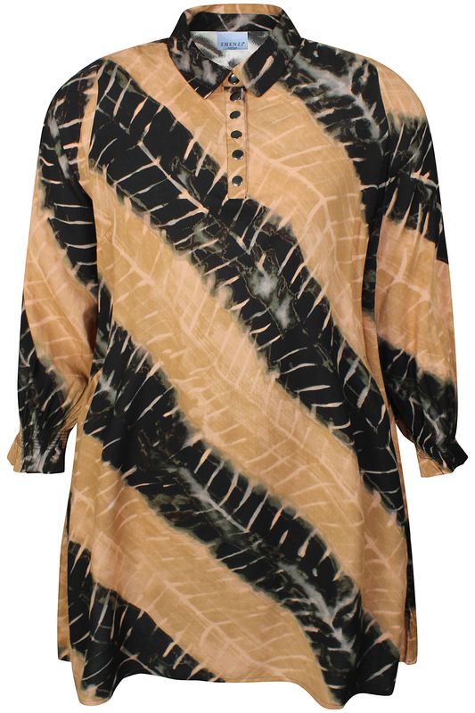 ZHENZI SILK DRESS L/S