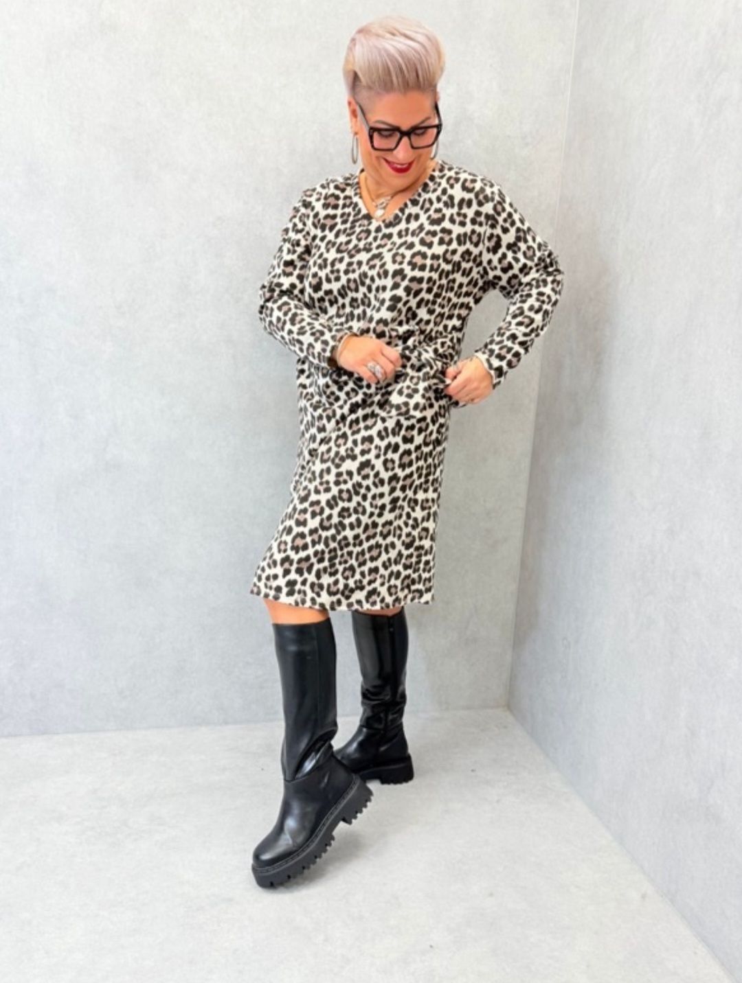 C'MELODIE JURK LUIPAARPRINT C'MELODIE JURK LUIPAARPRINT